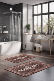 Mijölnir Juego de alfombrillas de baño CT-5426 de 2 piezas Multicolor